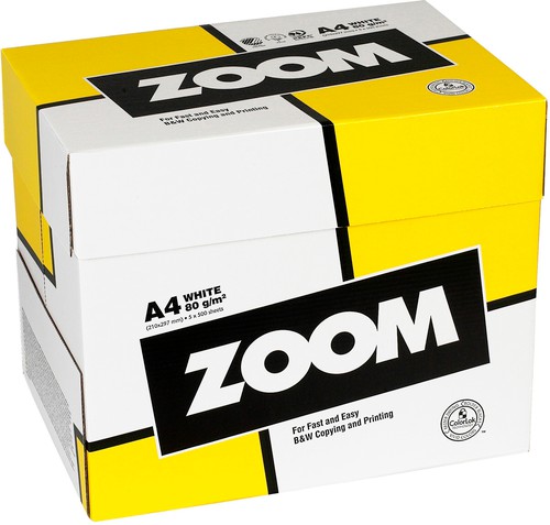 Kopieringspapper Zoom A4 80g ohålat